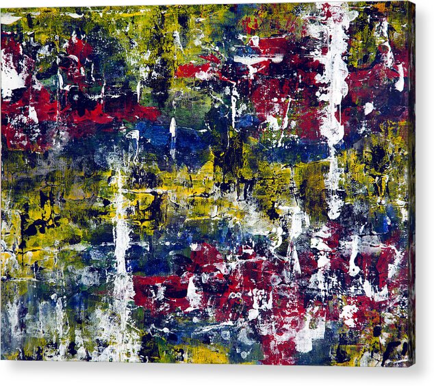 Gamma 19 Acrylic Print featuring the painting Gamma #19 Abstract by Sensory Art House