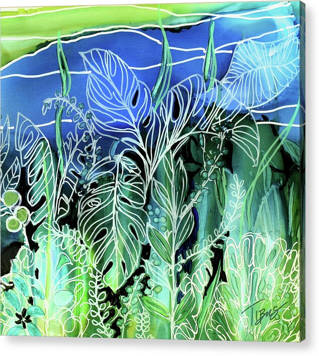  Acrylic Print featuring the painting Everglades by Julie Tibus