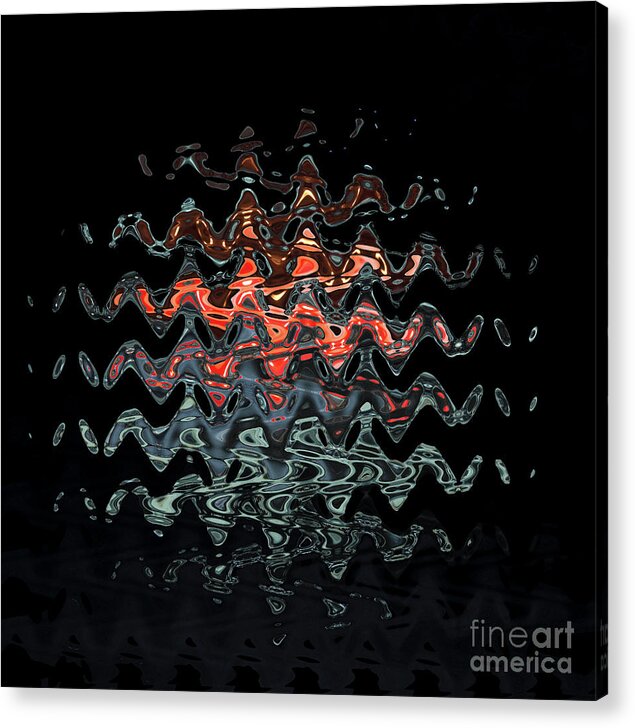 Light Acrylic Print featuring the photograph Light waves by Agnes Caruso