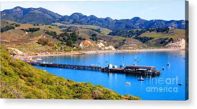 Coastal Photos Acrylic Print featuring the photograph Avila Beach California Fishing Pier by Tap On Photo