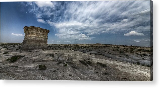 Clouds Acrylic Print featuring the photograph Big Blue Sky by Garett Gabriel