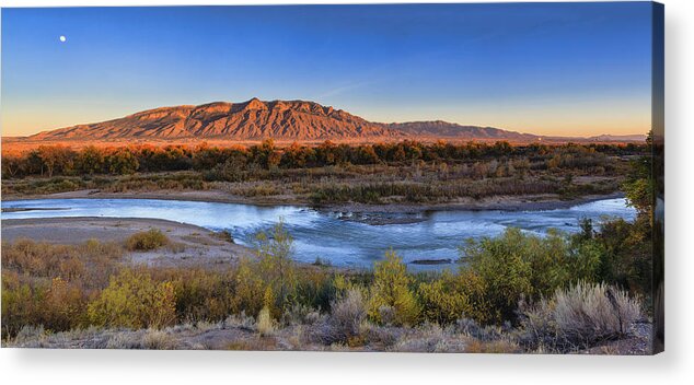 Tranquility Acrylic Print featuring the photograph Bosque Fall in Corrales by Daniel Cummins