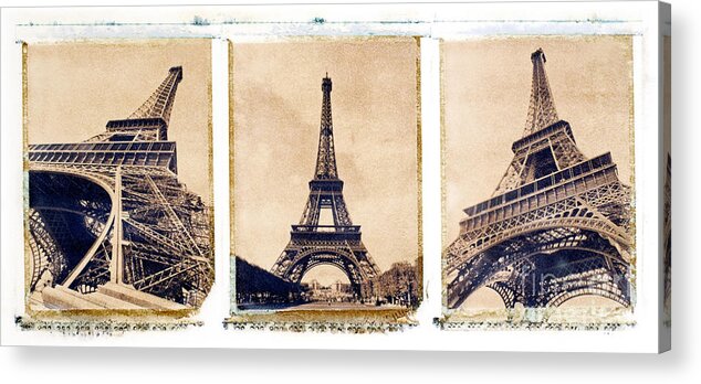 Eiffel. Tower Acrylic Print featuring the photograph Eiffel Tower by Tony Cordoza