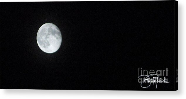 Moon Acrylic Print featuring the photograph Full Moon by Bill Richards