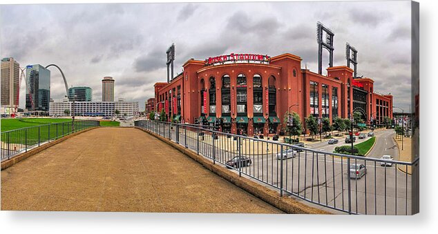 Busch Stadium Acrylic Print featuring the photograph Gateway to Baseball Heaven by C H Apperson