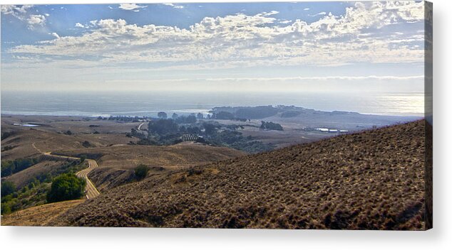 Panorama Acrylic Print featuring the photograph Heading Down Hill by Joseph Hollingsworth