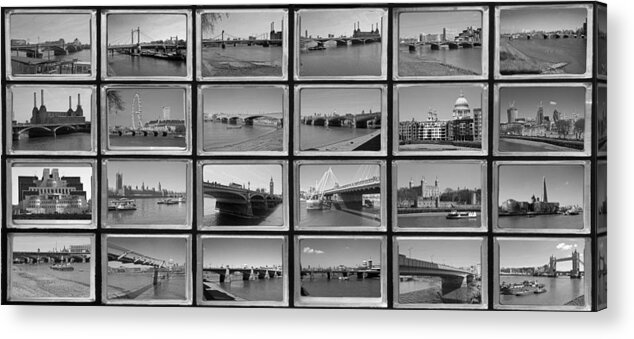 London Acrylic Print featuring the photograph London Thames Bridges by David French