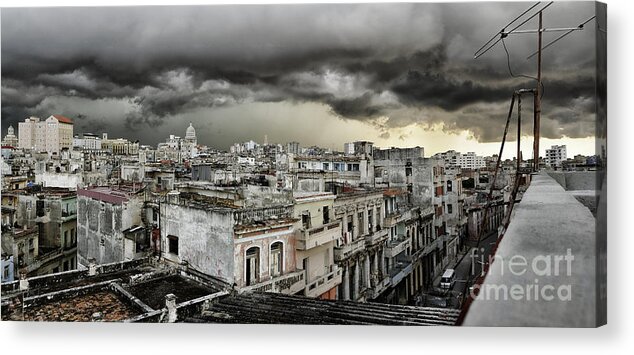 Havana Acrylic Print featuring the photograph My Havana roof by Jose Rey