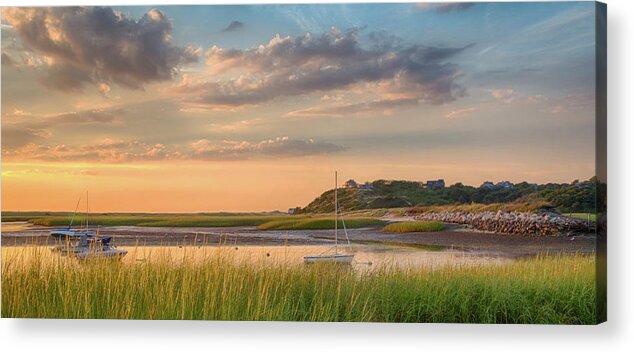 Scenics Acrylic Print featuring the photograph Pamet Harbor In Afternoon by Betty Wiley