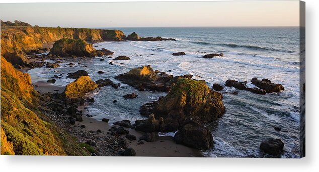 Photography Acrylic Print featuring the photograph Rocks On The Coast, Cambria, San Luis by Panoramic Images