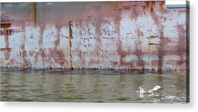 Ship Acrylic Print featuring the photograph Ship Rust 3 by Anita Burgermeister