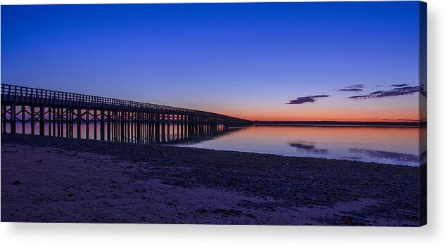 Beach Acrylic Print featuring the photograph Sunrise Pier by Donna Doherty