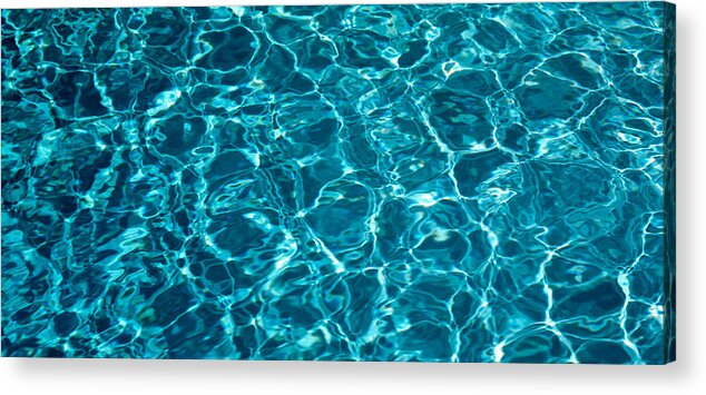 Photography Acrylic Print featuring the photograph Swimming Pool Ripples Sacramento Ca Usa by Panoramic Images