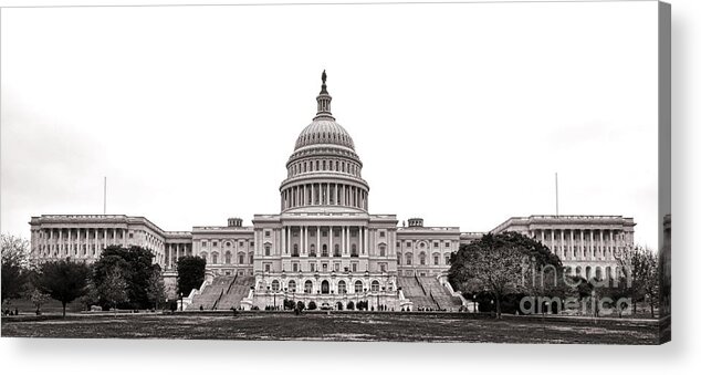 Washington Acrylic Print featuring the photograph The Capitol by Olivier Le Queinec