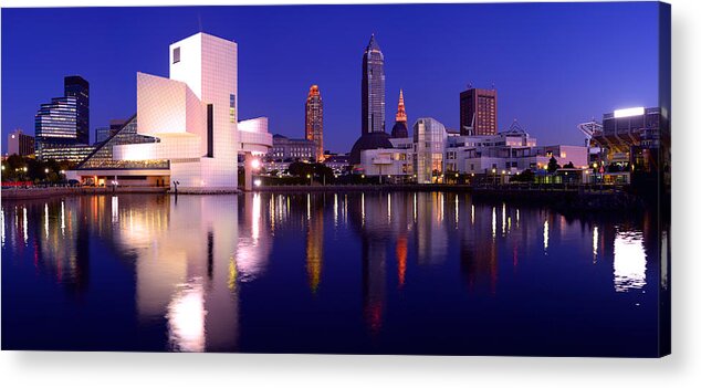 Cleveland Acrylic Print featuring the photograph Ultra Rez Cleveland's North Shore by Clint Buhler