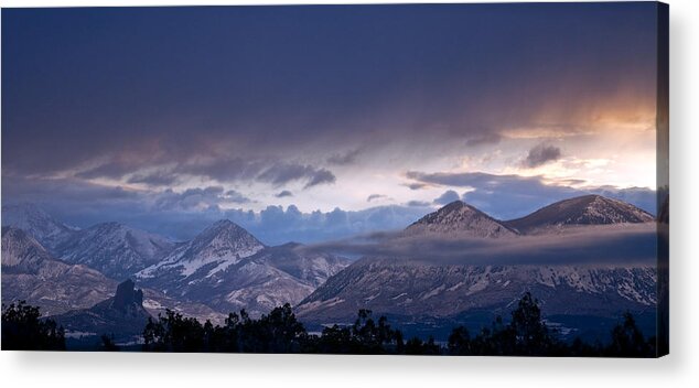 Eric Rundle Acrylic Print featuring the photograph West Elk Mountains First Light by Eric Rundle