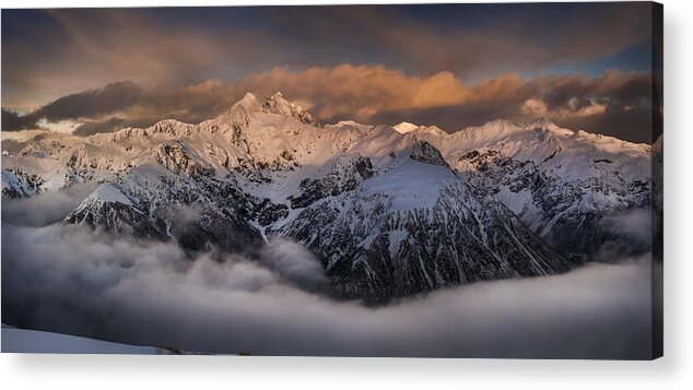 00498863 Acrylic Print featuring the photograph Mount Rolleston At Dawn Arthurs Pass Np #2 by Colin Monteath