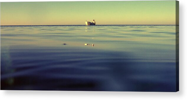 Beach Acrylic Print featuring the photograph End Of The Day by Stelios Kleanthous