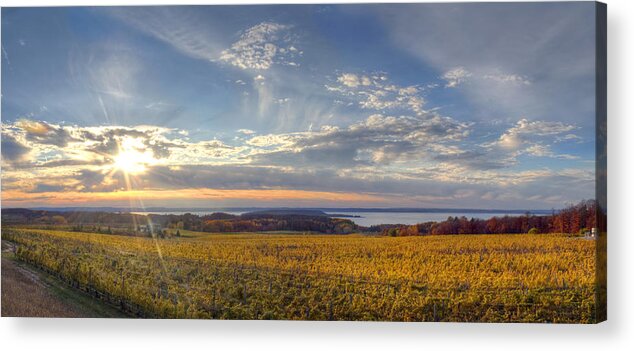 Traverse Acrylic Print featuring the photograph Fall on Old Mission Peninsula by Twenty Two North Photography