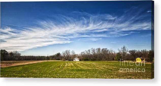 Alexandria Acrylic Print featuring the photograph Field and Sky by Jim Moore