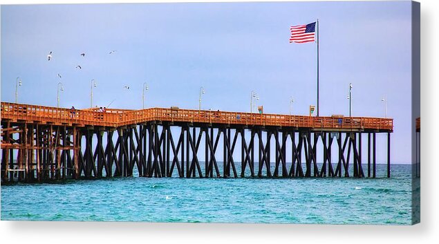 Ventura Acrylic Print featuring the photograph Ventura Pier by Joseph Urbaszewski