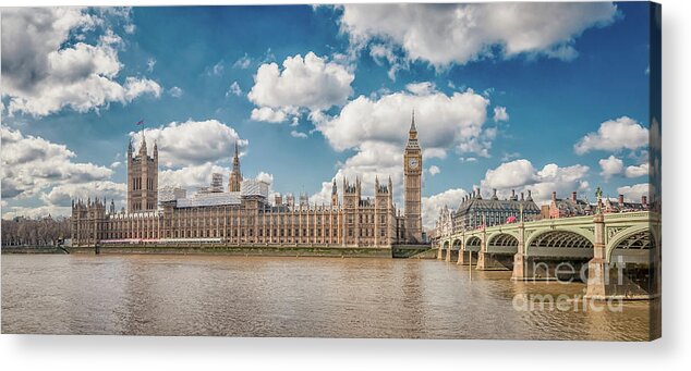 Ben Acrylic Print featuring the photograph Big Ben and Parliament Building #2 by Mariusz Talarek