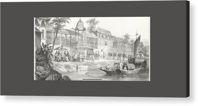 Fortavion (gc) China War. Historical And Anecdotal Shown Great Panorama Acrylic Print featuring the painting Historical And Anecdotal Shown Great Panorama #2 by MotionAge Designs