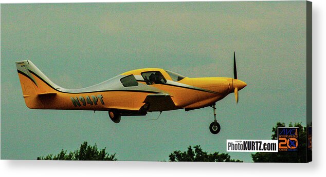 Eaa Acrylic Print featuring the photograph AirVenture Yellow Racer by Jeff Kurtz