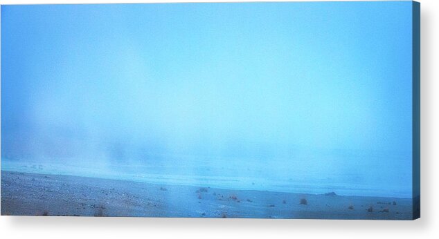 Blue Acrylic Print featuring the photograph Blue fog by James Bethanis