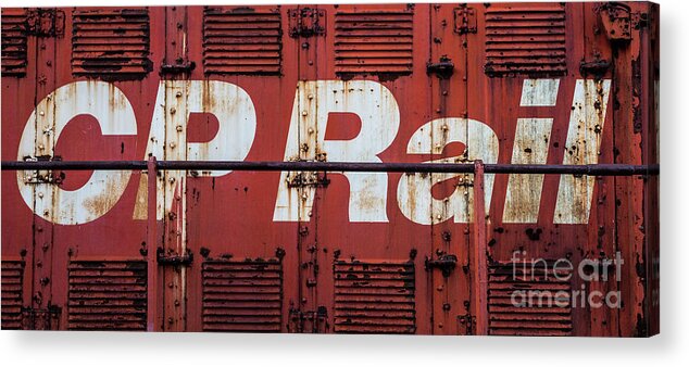 Cp Acrylic Print featuring the photograph CP Rail by M G Whittingham