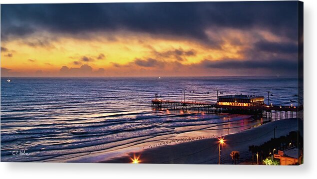 Beach Acrylic Print featuring the photograph Early Morning In Daytona Beach by Christopher Holmes