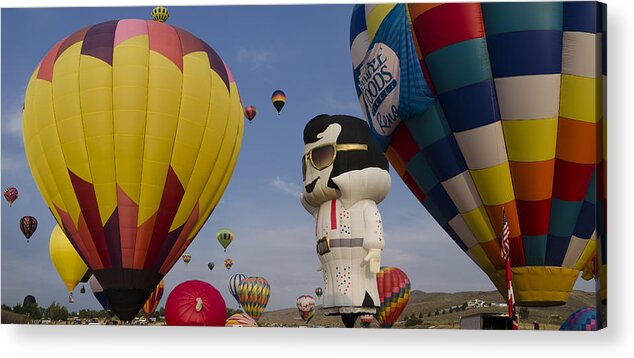 Elvis Acrylic Print featuring the photograph Elvis at Reno Balloon Race by Rick Mosher