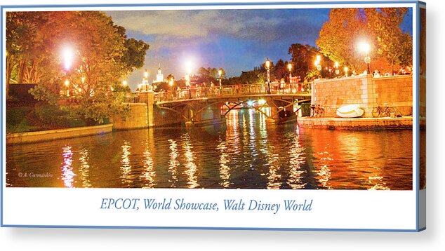 World Showcase Acrylic Print featuring the photograph EPCOT, France Pavilion, World Showcase, Walt Disney World by A Macarthur Gurmankin
