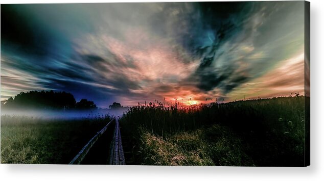 Explosive Acrylic Print featuring the photograph Explosive morning #H0 by Leif Sohlman