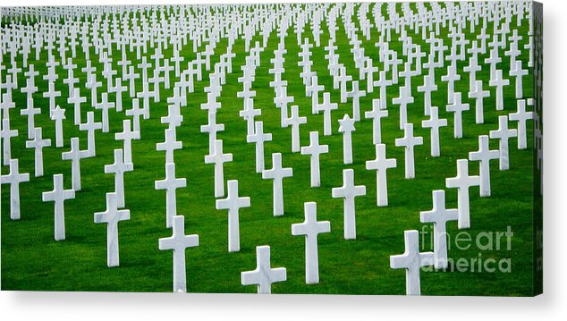 Cemetery Acrylic Print featuring the photograph Fallen by Jeff Barrett