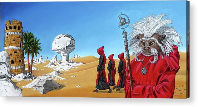  Acrylic Print featuring the painting Journey to the White Desert by Paxton Mobley