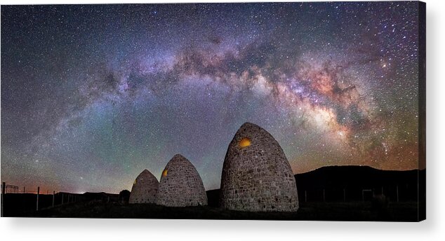 Piedmont Acrylic Print featuring the photograph Kilns Under the Milky Way by Michael Ash
