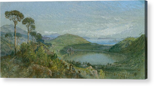 19th Century Art Acrylic Print featuring the painting Lago Avernus by William Trost Richards