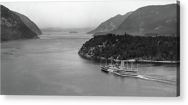 Hudson Valley Acrylic Print featuring the photograph Looking North Through the Hudson Highlands, 1907. by The Hudson Valley