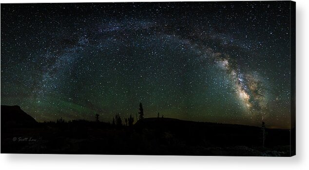 Milky Way Acrylic Print featuring the photograph Milky Way Panorama by Scott Law