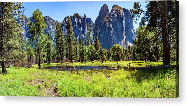 California Acrylic Print featuring the photograph On the Floor of Yosemite by Dan Carmichael