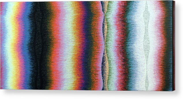 Color Acrylic Print featuring the painting Pole Four by Stephen Mauldin