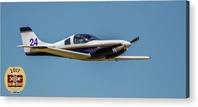 Big Muddy Air Race Acrylic Print featuring the photograph Race 24 Fly By by Jeff Kurtz