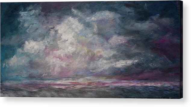 Acrylic Acrylic Print featuring the painting Storm's Approaching by Michele A Loftus