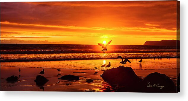 Coronado Acrylic Print featuring the photograph Sunset Surprise Pano by Dan McGeorge