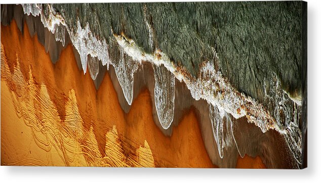 Landscape Acrylic Print featuring the photograph The East China Sea Shore by Jacek Stefan