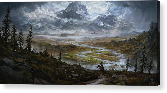  Acrylic Print featuring the digital art The Wake of the Storm by Kent Davis