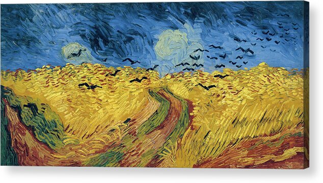 Van Gogh Wheatfield with Crows Acrylic Print by Vincent Van Gogh - Fine Art  America