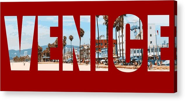 Venice Beach Acrylic Print featuring the photograph Venice by Carmen Fanali