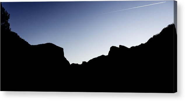 Landscape Acrylic Print featuring the photograph Yosemite in Silhouette by Chris Cousins